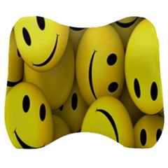 Emoji, Colour, Faces, Smile, Wallpaper Velour Head Support Cushion