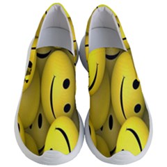 Emoji, Colour, Faces, Smile, Wallpaper Women s Lightweight Slip Ons by nateshop