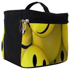 Emoji, Colour, Faces, Smile, Wallpaper Make Up Travel Bag (Big)