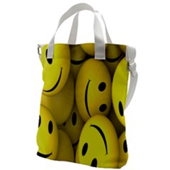 Emoji, Colour, Faces, Smile, Wallpaper Canvas Messenger Bag