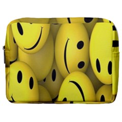 Emoji, Colour, Faces, Smile, Wallpaper Make Up Pouch (Large)