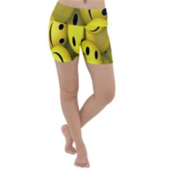 Emoji, Colour, Faces, Smile, Wallpaper Lightweight Velour Yoga Shorts by nateshop