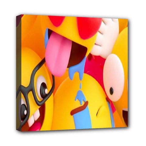 Emojis, Emoji, Hd Phone Wallpaper Mini Canvas 8  X 8  (stretched) by nateshop