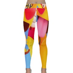 Emojis, Emoji, Hd Phone Wallpaper Classic Yoga Leggings by nateshop