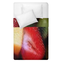 Fruits, Food, Green, Red, Strawberry, Yellow Duvet Cover Double Side (single Size)