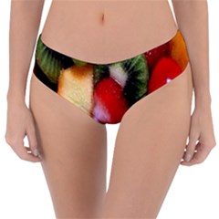 Fruits, Food, Green, Red, Strawberry, Yellow Reversible Classic Bikini Bottoms by nateshop