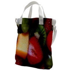 Fruits, Food, Green, Red, Strawberry, Yellow Canvas Messenger Bag by nateshop