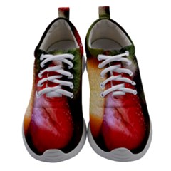 Fruits, Food, Green, Red, Strawberry, Yellow Women Athletic Shoes by nateshop