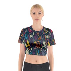 Inspired By The Colours And Shapes Cotton Crop Top by nateshop