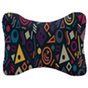 Inspired By The Colours And Shapes Velour Seat Head Rest Cushion View1