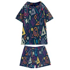 Inspired By The Colours And Shapes Kids  Swim T-shirt And Shorts Set by nateshop