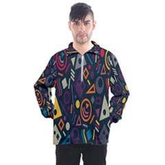 Inspired By The Colours And Shapes Men s Half Zip Pullover by nateshop