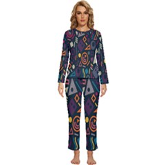 Inspired By The Colours And Shapes Womens  Long Sleeve Lightweight Pajamas Set by nateshop