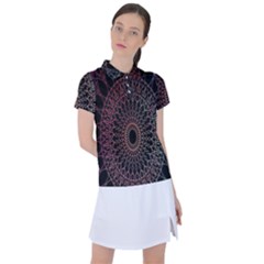 Mandala   Lockscreen , Aztec Women s Polo T-shirt