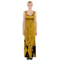 Yellow Best, Black, Black And White, Emoji High Thigh Split Maxi Dress by nateshop