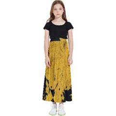 Yellow Best, Black, Black And White, Emoji High Kids  Flared Maxi Skirt by nateshop