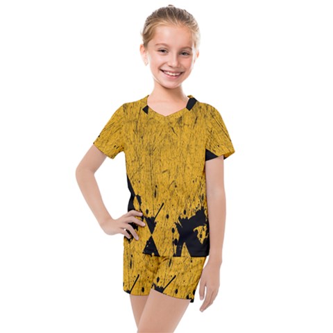 Yellow Best, Black, Black And White, Emoji High Kids  Mesh T-shirt And Shorts Set by nateshop