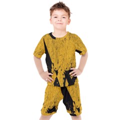 Yellow Best, Black, Black And White, Emoji High Kids  T-shirt And Shorts Set by nateshop