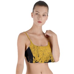 Yellow Best, Black, Black And White, Emoji High Layered Top Bikini Top 