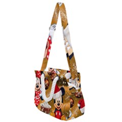 Cartoons, Disney, Merry Christmas, Minnie Rope Handles Shoulder Strap Bag by nateshop