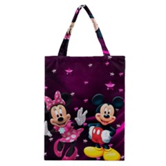 Cartoons, Disney, Mickey Mouse, Minnie Classic Tote Bag by nateshop