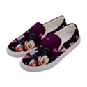 Cartoons, Disney, Mickey Mouse, Minnie Women s Canvas Slip Ons View2