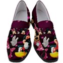 Cartoons, Disney, Mickey Mouse, Minnie Women s Chunky Heel Loafers View1