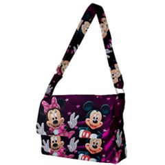 Cartoons, Disney, Mickey Mouse, Minnie Full Print Messenger Bag (l) by nateshop