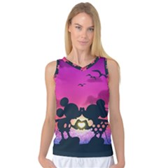 Mickey And Minnie, Mouse, Disney, Cartoon, Love Women s Basketball Tank Top by nateshop