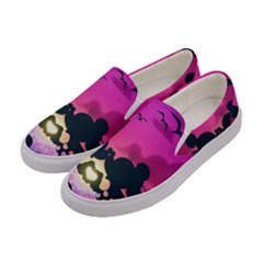 Mickey And Minnie, Mouse, Disney, Cartoon, Love Women s Canvas Slip Ons by nateshop