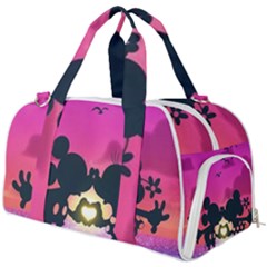 Mickey And Minnie, Mouse, Disney, Cartoon, Love Burner Gym Duffel Bag by nateshop