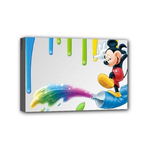 Mickey Mouse, Apple Iphone, Disney, Logo Mini Canvas 6  X 4  (stretched) by nateshop