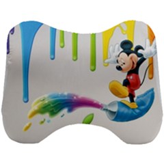 Mickey Mouse, Apple Iphone, Disney, Logo Head Support Cushion by nateshop