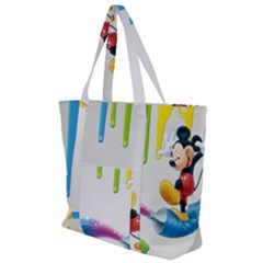 Mickey Mouse, Apple Iphone, Disney, Logo Zip Up Canvas Bag by nateshop