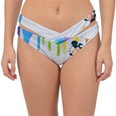 Mickey Mouse, Apple Iphone, Disney, Logo Double Strap Halter Bikini Bottoms by nateshop