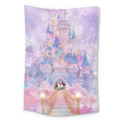 Disney Castle, Mickey And Minnie Large Tapestry by nateshop