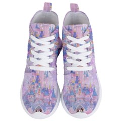 Disney Castle, Mickey And Minnie Women s Lightweight High Top Sneakers by nateshop