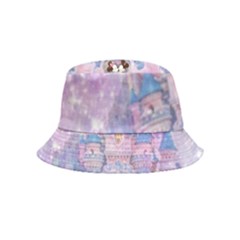 Disney Castle, Mickey And Minnie Inside Out Bucket Hat (kids) by nateshop