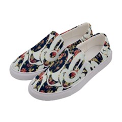 Mickey Mouse, Cartoon, Cartoon Character Women s Canvas Slip Ons by nateshop