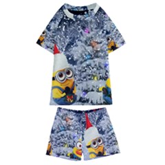 Minions Christmas, Merry Christmas, Minion Christmas Kids  Swim T-shirt And Shorts Set by nateshop