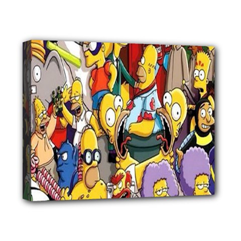 The Simpsons, Cartoon, Crazy, Dope Canvas 10  X 8  (stretched) by nateshop