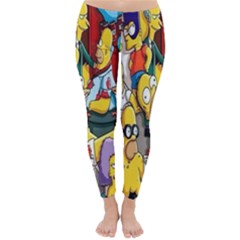 The Simpsons, Cartoon, Crazy, Dope Classic Winter Leggings by nateshop