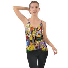 The Simpsons, Cartoon, Crazy, Dope Chiffon Cami by nateshop