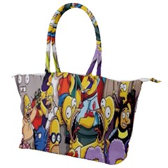 The Simpsons, Cartoon, Crazy, Dope Canvas Shoulder Bag by nateshop