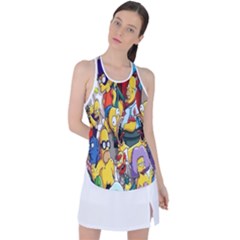 The Simpsons, Cartoon, Crazy, Dope Racer Back Mesh Tank Top by nateshop