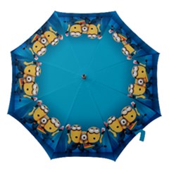 Minions, Blue, Cartoon, Cute, Friends Hook Handle Umbrellas (medium) by nateshop