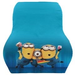 Minions, Blue, Cartoon, Cute, Friends Car Seat Back Cushion  by nateshop