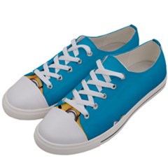 Minions, Blue, Cartoon, Cute, Friends Women s Low Top Canvas Sneakers by nateshop