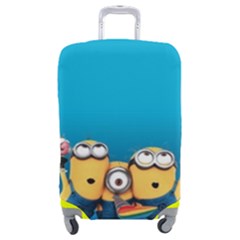 Minions, Blue, Cartoon, Cute, Friends Luggage Cover (medium) by nateshop
