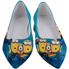 Minions, Blue, Cartoon, Cute, Friends Women s Block Heels  by nateshop